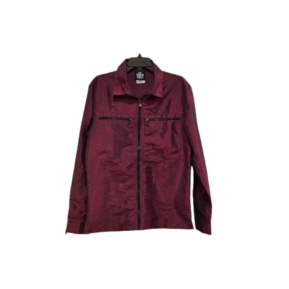 The Ragged Priest Metallic Red Collared Shirt - Picture 3 of 10